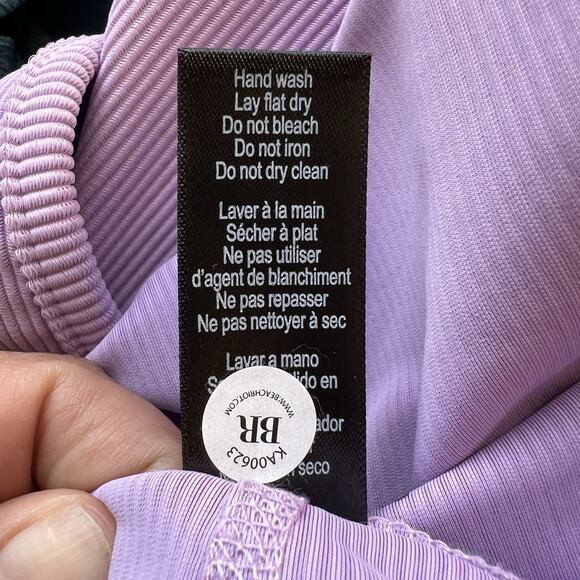 Beach Riot Jada One Piece Short Activewear Leisurewear Lavender Large USA Af2 - Picture 7 of 8